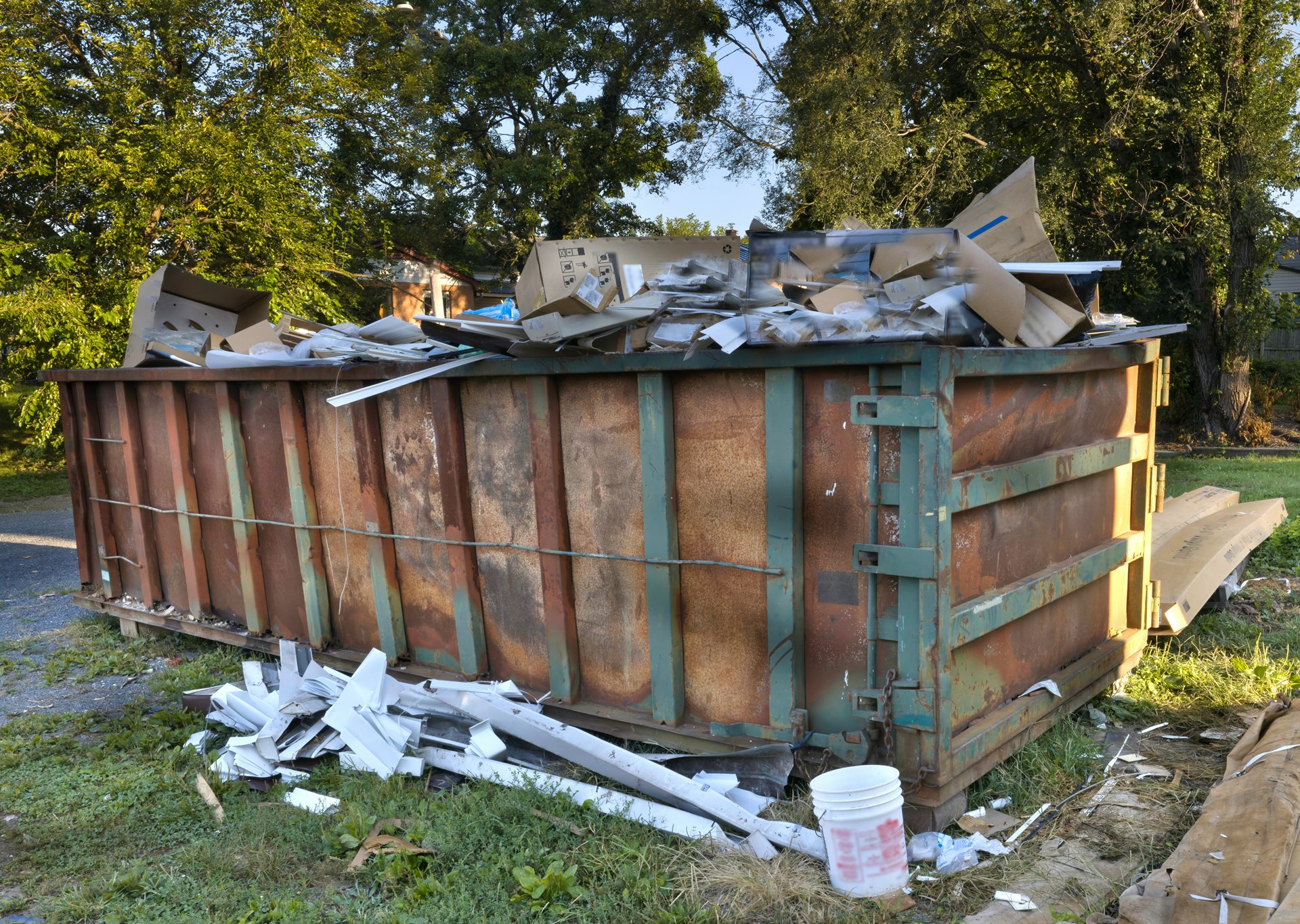 Container zur Entrümpelung